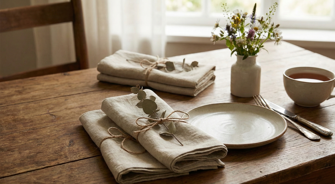 The Art of Slow Living: Why Natural Linen Napkins Are the Ultimate "Quiet Luxury" Detail