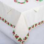 Kalyna Linen Tablecloth 71x55" - Traditional Ukrainian Table Linens | Premium Natural Linen