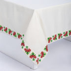 Kalyna Linen Tablecloth 71x55" - Traditional Ukrainian Table Linens | Premium Natural Linen