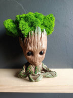 Handcrafted Wooden Tree Guardian Figure - Nature-Inspired Decor