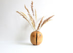 Handcrafted Pear Wood Vase for Dried Flowers - Artisan Made