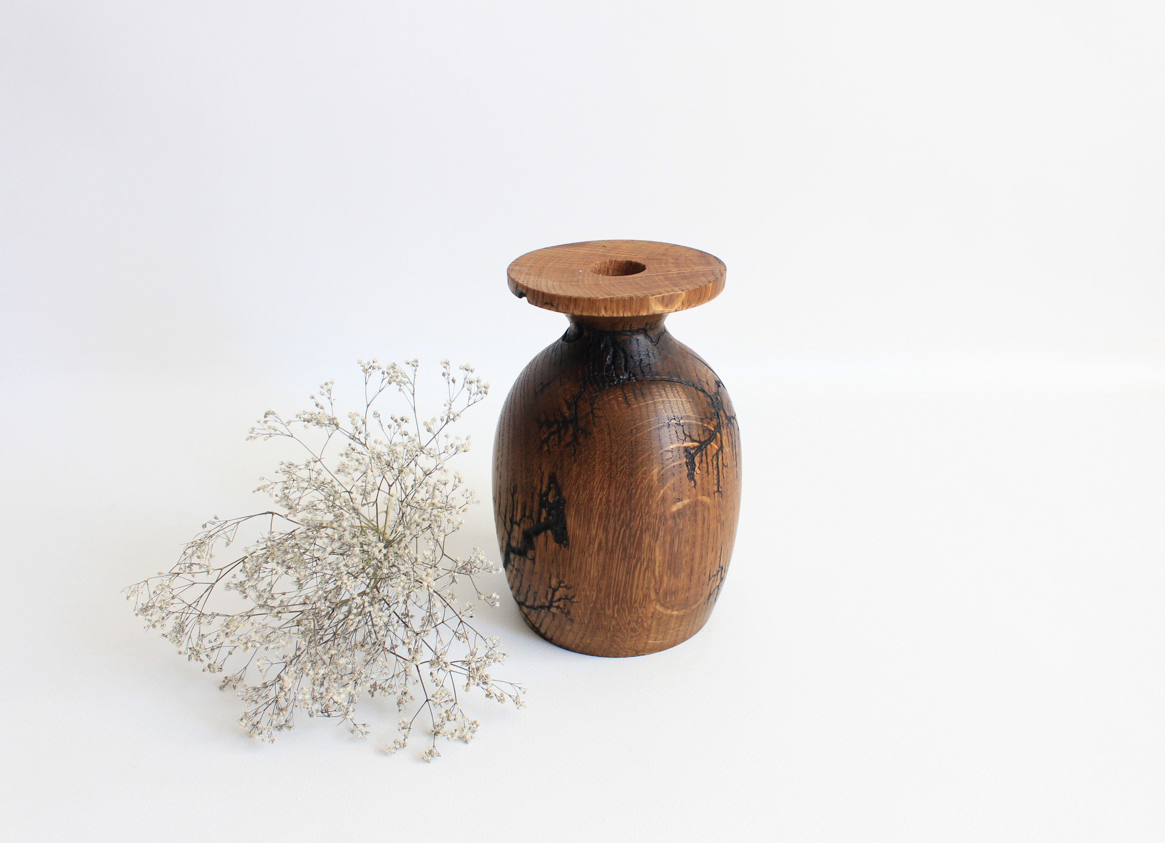 Handcrafted Decorative Pear Wood Candle Holder - Artistic Design