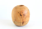 Handcrafted Pear Wood Vase for Dried Flowers - Artisan Made