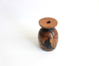 Handcrafted Decorative Pear Wood Candle Holder - Artistic Design