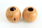Handcrafted Pear Wood Vase for Dried Flowers - Artisan Made