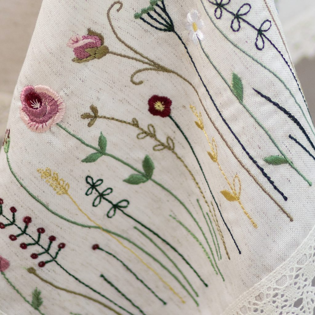 Beige Provence Dune Linen Tablecloth 79x55" - Farmhouse Table Linens | Premium Natural Linen